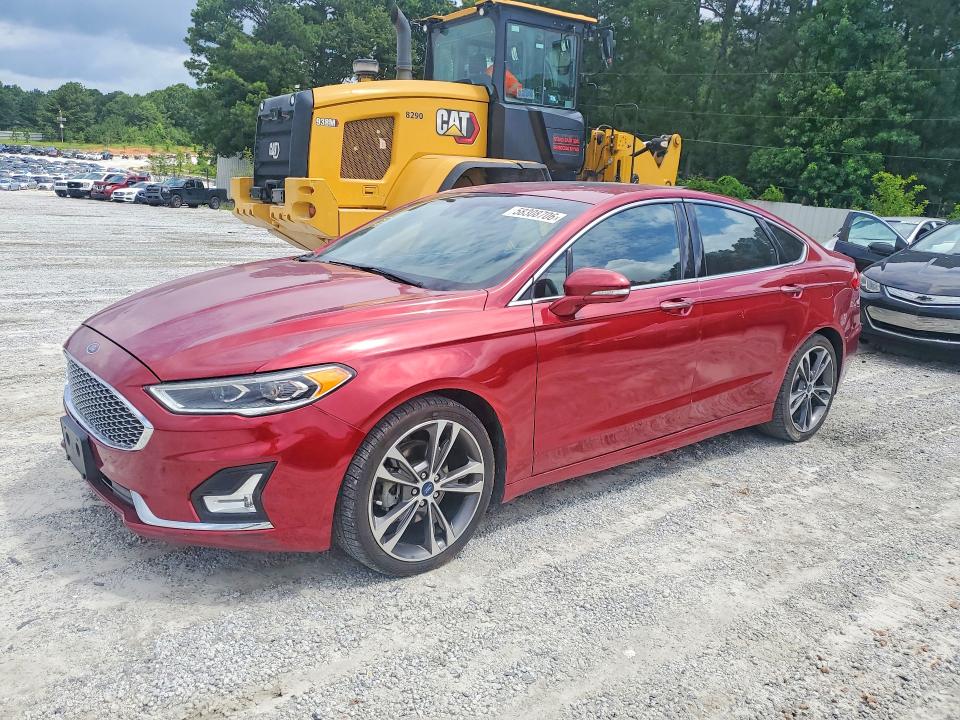 FORD FUSION 2019 with VIN 3FA6P0D92KR153180 - Photo from auction