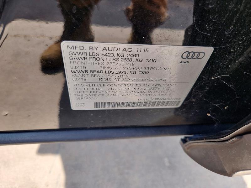 صورة رقم 14 من المزاد - 2016 AUDI Q5 مع VIN WA1L2AFP9GA081256