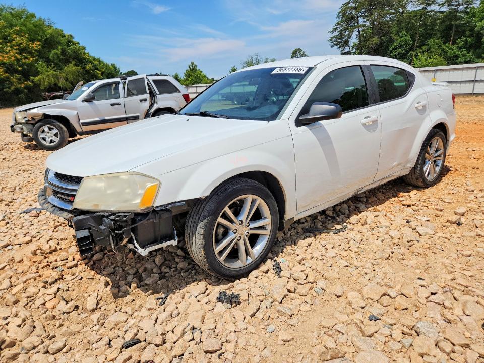 DODGE AVENGER 2013 with VIN 1C3CDZAG6DN504812 - Photo from auction