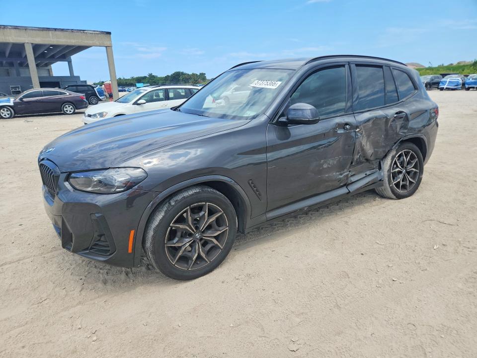 BMW X3 2023 with VIN 5UX43DP04P9N66818 - Photo from auction
