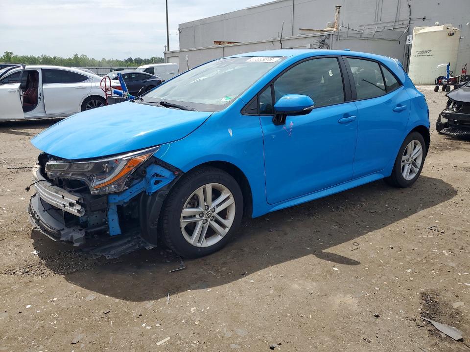 Photo 1 from auction – 2021 TOYOTA COROLLA HATCHBACK with VIN JTND4MBEXM3123004
