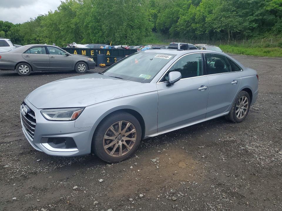 AUDI A4 2021 with VIN WAUABAF45MA019543 - Photo from auction