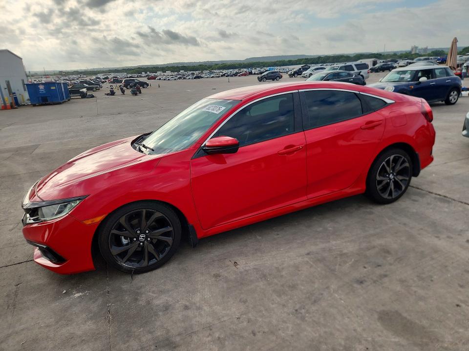 HONDA CIVIC 2021 with VIN 2HGFC2F8XMH556328 - Photo from auction