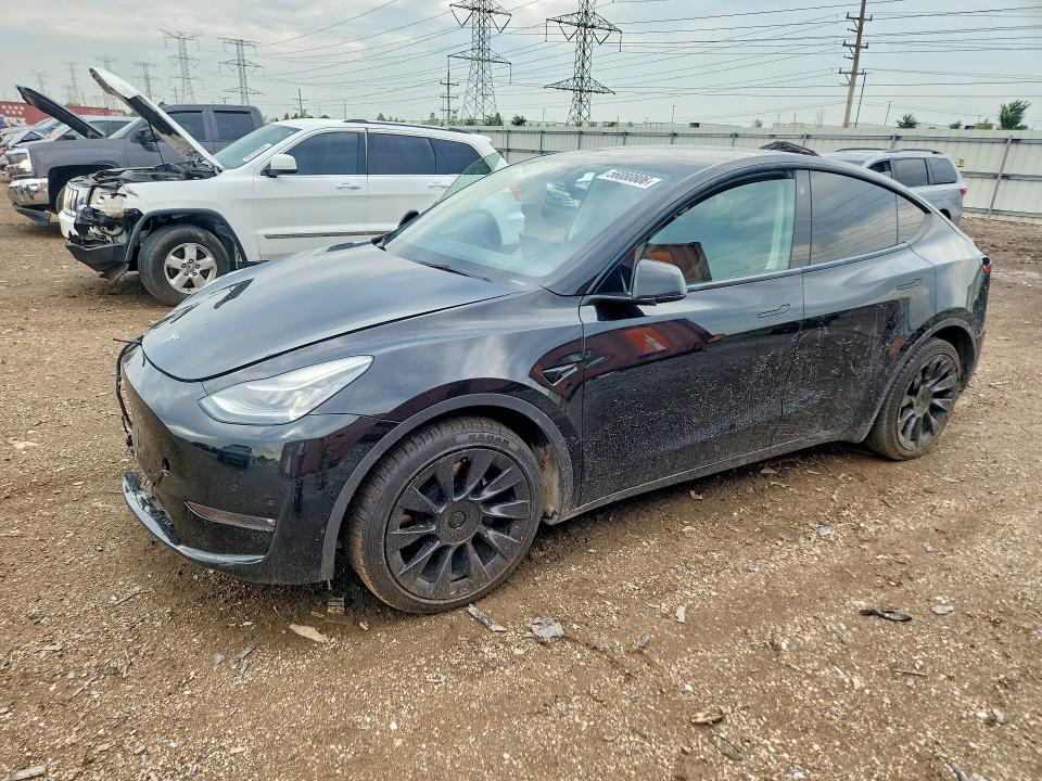 TESLA MODEL Y 2022 с VIN 7SAYGDEE5NF387201 - Снимка от търг