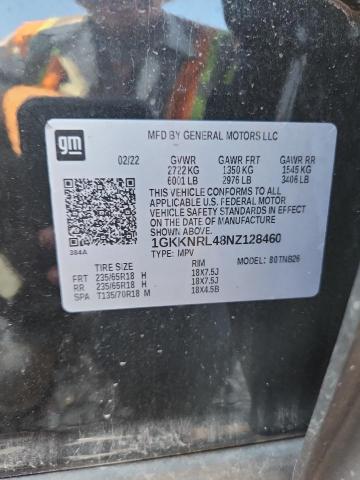Photo 14 from auction – 2022 GMC ACADIA with VIN 1GKKNRL48NZ128460