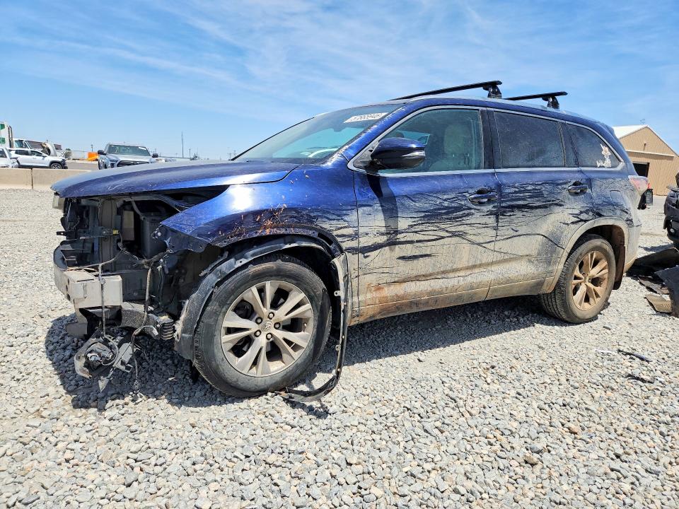 TOYOTA HIGHLANDER 2015 with VIN 5TDJKRFH6FS168103 - Photo from auction