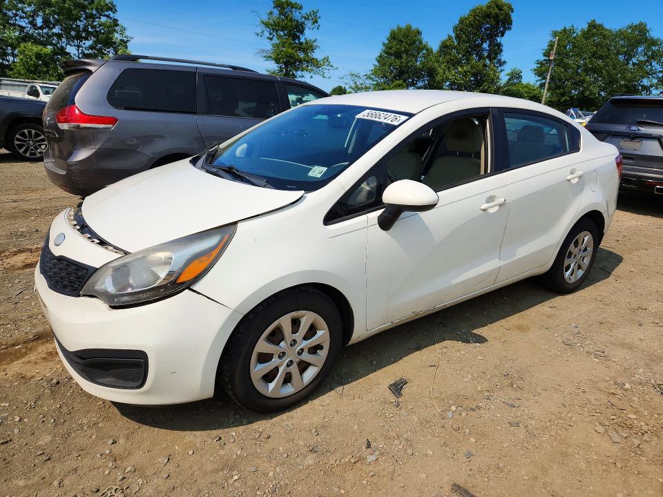 KIA RIO 2013 with VIN KNADM4A31D6229907 - Photo from auction