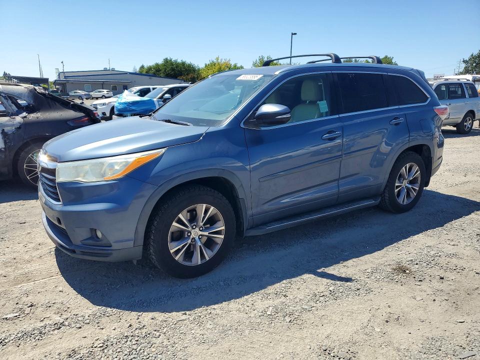 TOYOTA HIGHLANDER 2014 с VIN 5TDJKRFH8ES020372 - Фото с аукциона