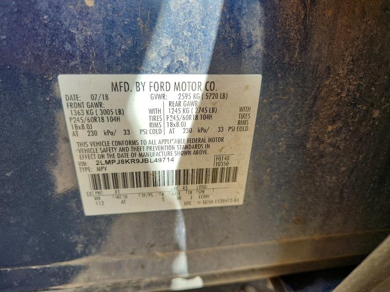 Photo 14 from auction – 2018 LINCOLN MKX with VIN 2LMPJ8KR9JBL49714