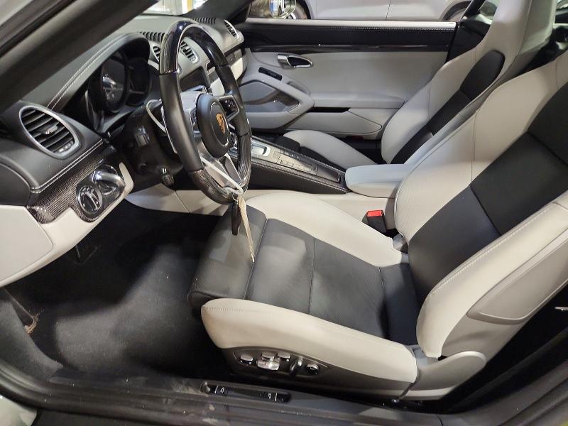 Photo 7 from auction – 2021 PORSCHE CAYMAN with VIN WP0AD2A87MS281720