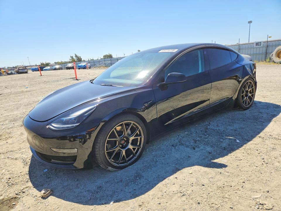 TESLA MODEL 3 2022 with VIN 5YJ3E1EB5NF123591 - Photo from auction