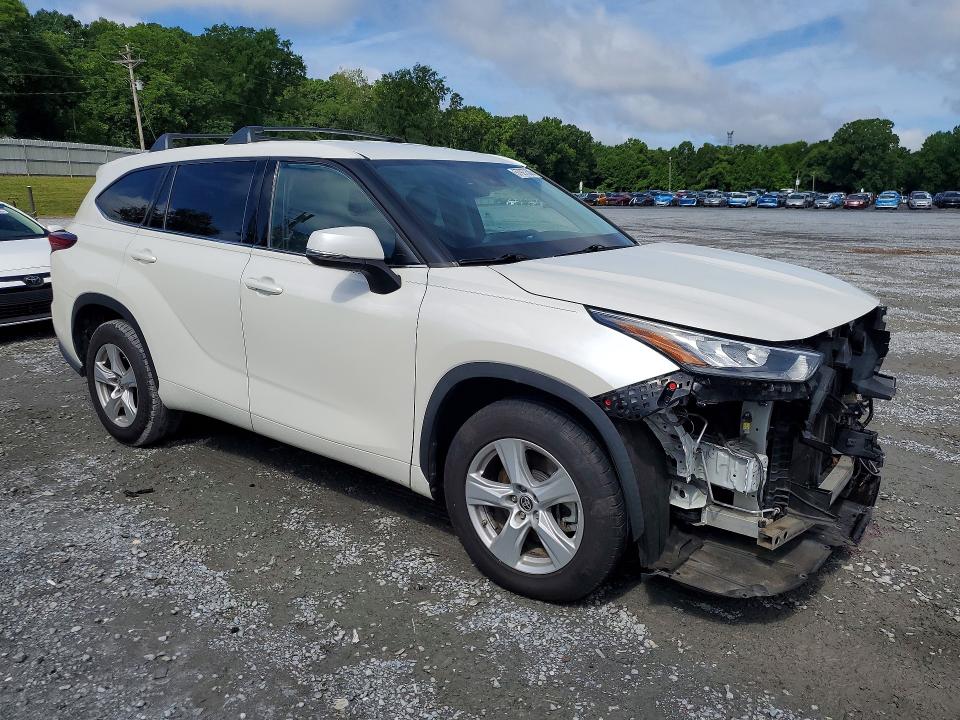 Photo 4 from auction – 2020 TOYOTA HIGHLANDER with VIN 5TDCZRAH3LS503292