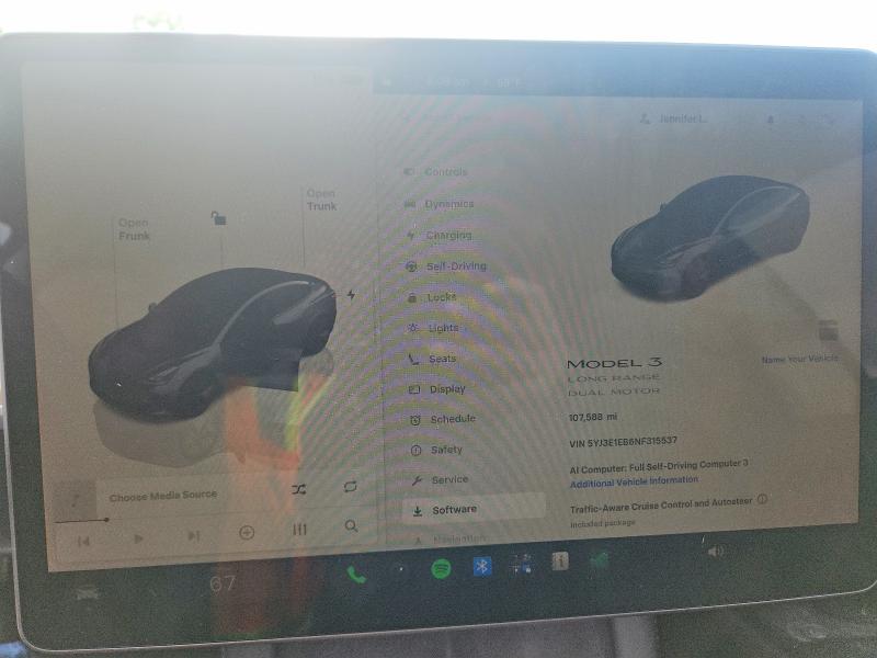Photo 9 from auction – 2022 TESLA MODEL 3 with VIN 5YJ3E1EB6NF315537
