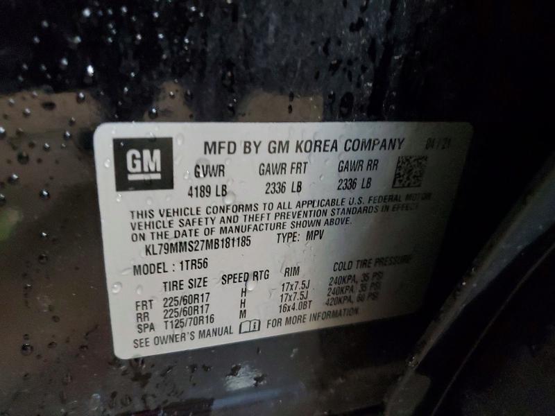 Photo 14 from auction – 2021 CHEVROLET TRAILBLAZER with VIN KL79MMS27MB181185