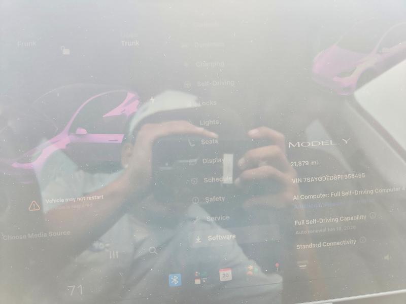 Photo 9 from auction – 2023 TESLA MODEL Y with VIN 7SAYGDED8PF958495