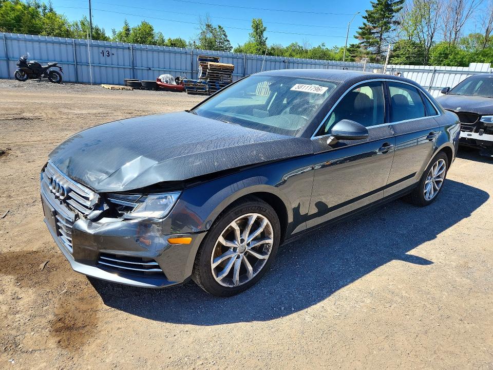 AUDI A4 2017 with VIN WAUBNAF47HN022180 - Photo from auction