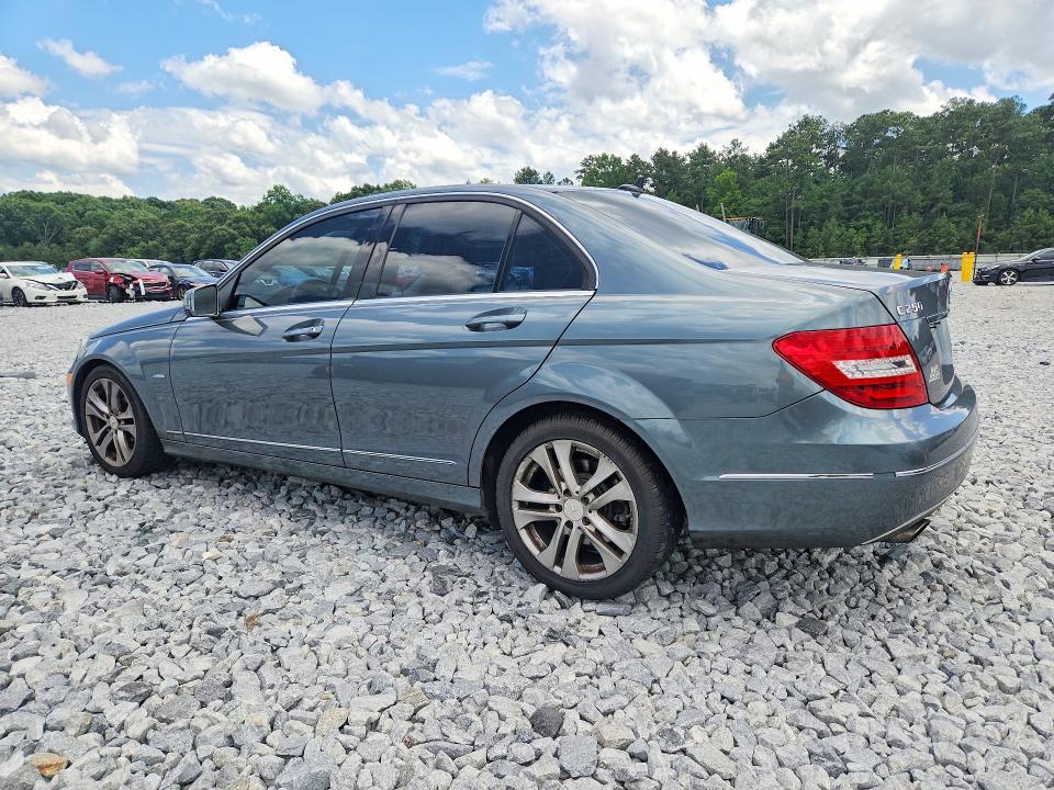 Photo 2 from auction – 2012 MERCEDES-BENZ C with VIN WDDGF4HBXCR212162