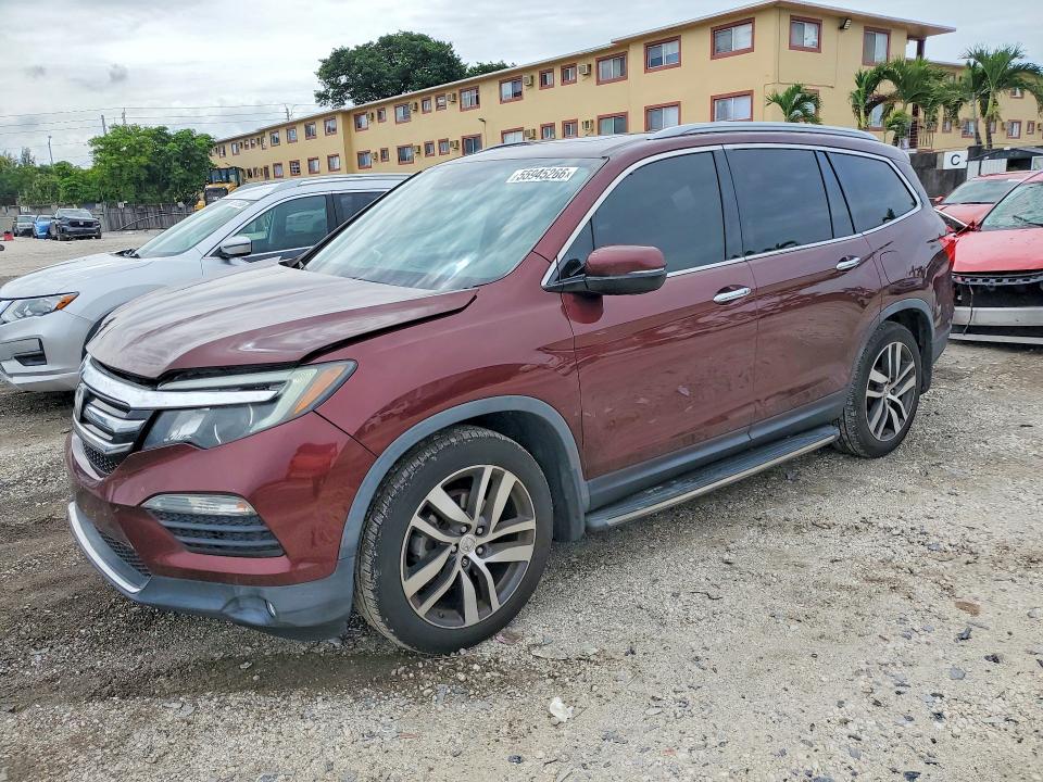 HONDA PILOT 2018 with VIN 5FNYF5H93JB014365 - Photo from auction