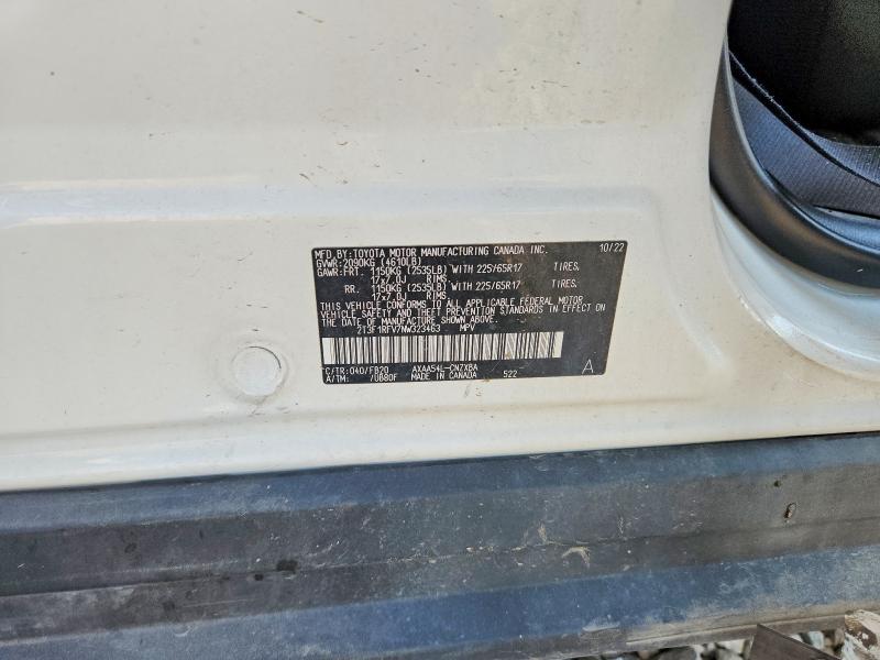 Photo 14 from auction – 2022 TOYOTA RAV4 with VIN 2T3F1RFV7NW323463