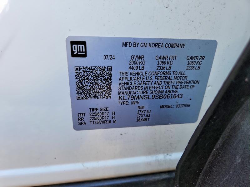 Photo 14 from auction – 2025 CHEVROLET TRAILBLAZER with VIN KL79MNSL9SB061643