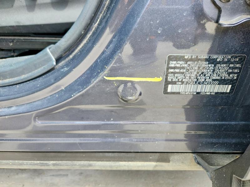 Снимка 13 от търг – 2020 SUBARU FORESTER с VIN JF2SKAJC7LH493099