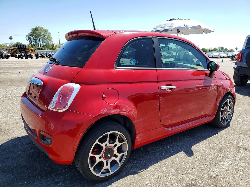 Photo 3 from auction – 2012 FIAT 500 with VIN 3C3CFFBR5CT385691