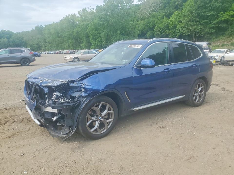 BMW X3 2022 z numerem VIN 5UX53DP01N9J37525 - Zdjęcie z aukcji