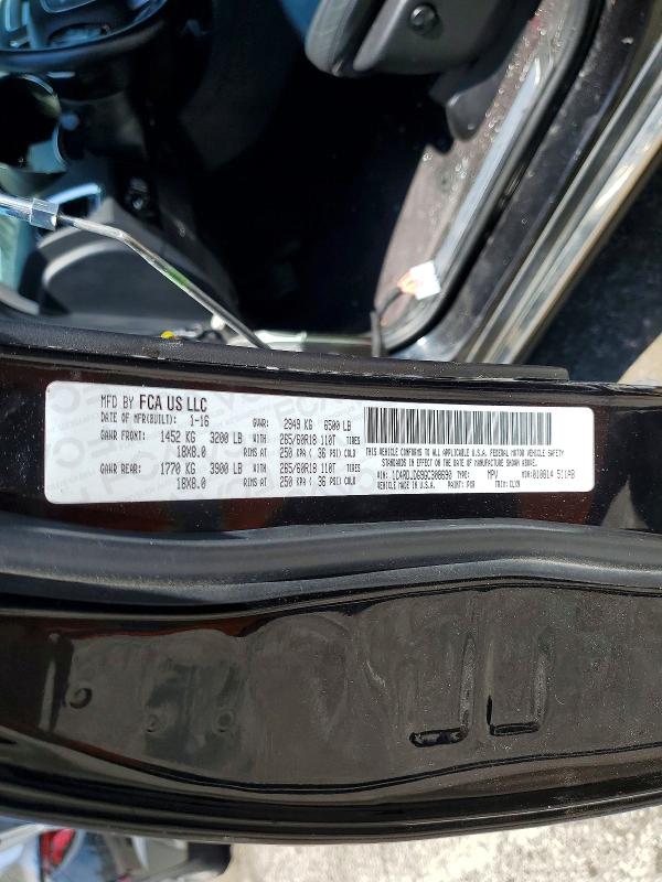 Photo 14 from auction – 2016 DODGE DURANGO with VIN 1C4RDJDG9GC308690