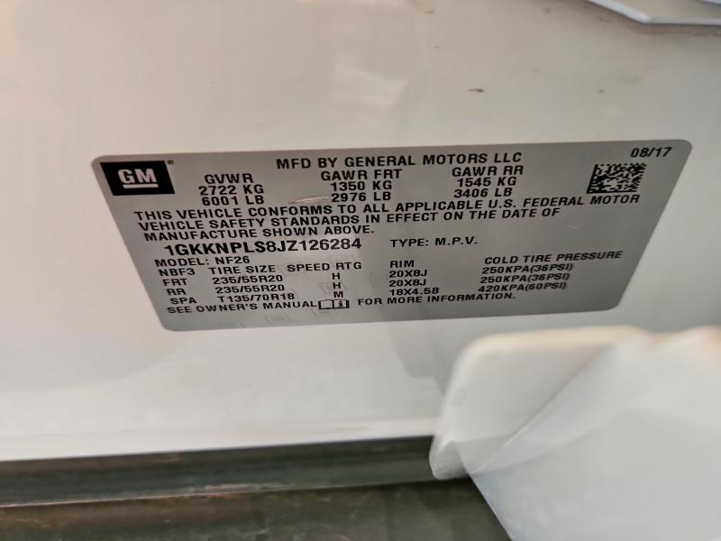 Foto 14 de la subasta – 2018 GMC ACADIA con VIN 1GKKNPLS8JZ126284