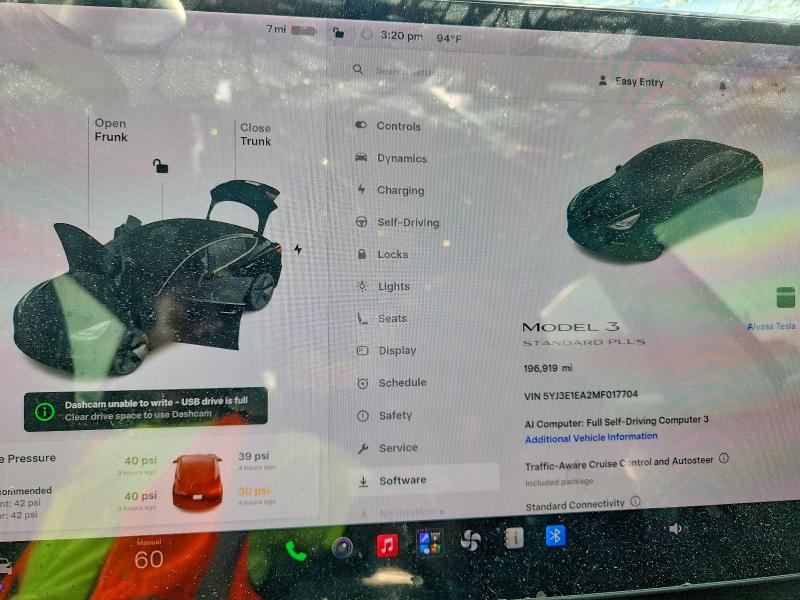 Photo 9 from auction – 2021 TESLA MODEL 3 with VIN 5YJ3E1EA2MF017704