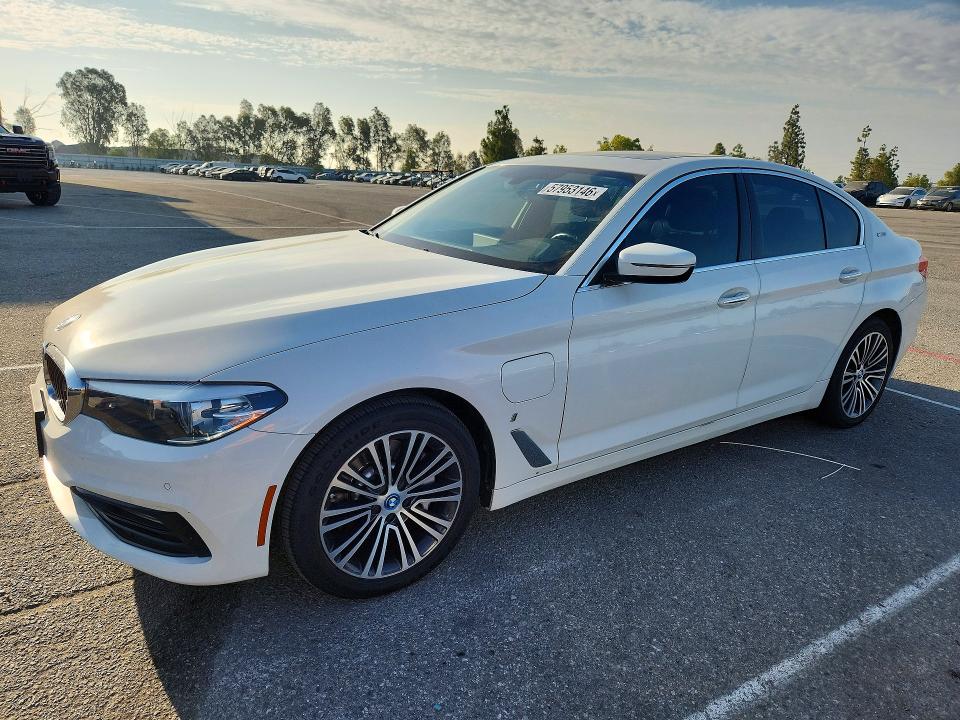 BMW 530E 2018 with VIN WBAJA9C57JB034260 - Photo from auction