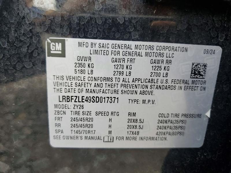 Photo 14 from auction – 2025 BUICK ENVISION with VIN LRBFZLE49SD017371