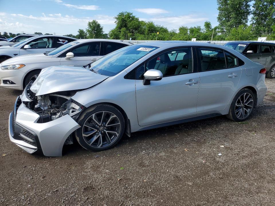 TOYOTA COROLLA 2020 with VIN 5YFB4RBE9LP026293 - Photo from auction