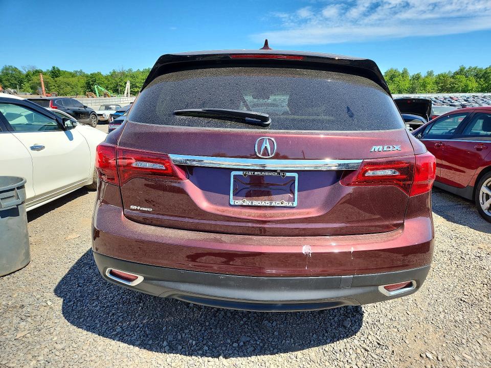 Photo 6 from auction – 2016 ACURA MDX with VIN 5FRYD4H43GB013051
