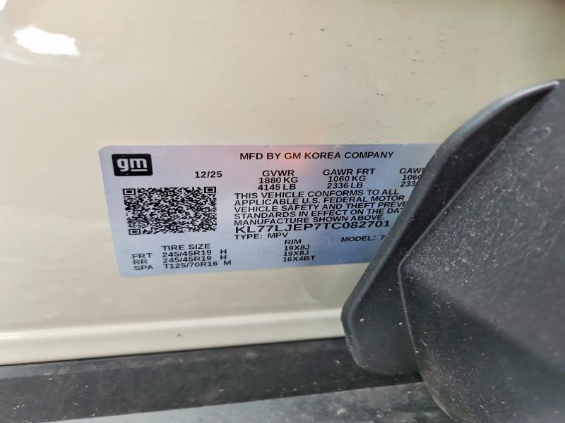Photo 14 from auction – 2026 CHEVROLET TRAX with VIN KL77LJEP7TC082701