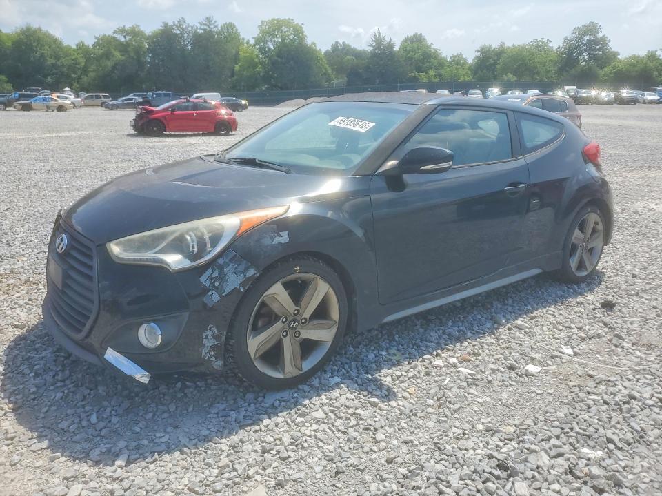 HYUNDAI VELOSTER 2013 with VIN KMHTC6AE9DU134680 - Photo from auction