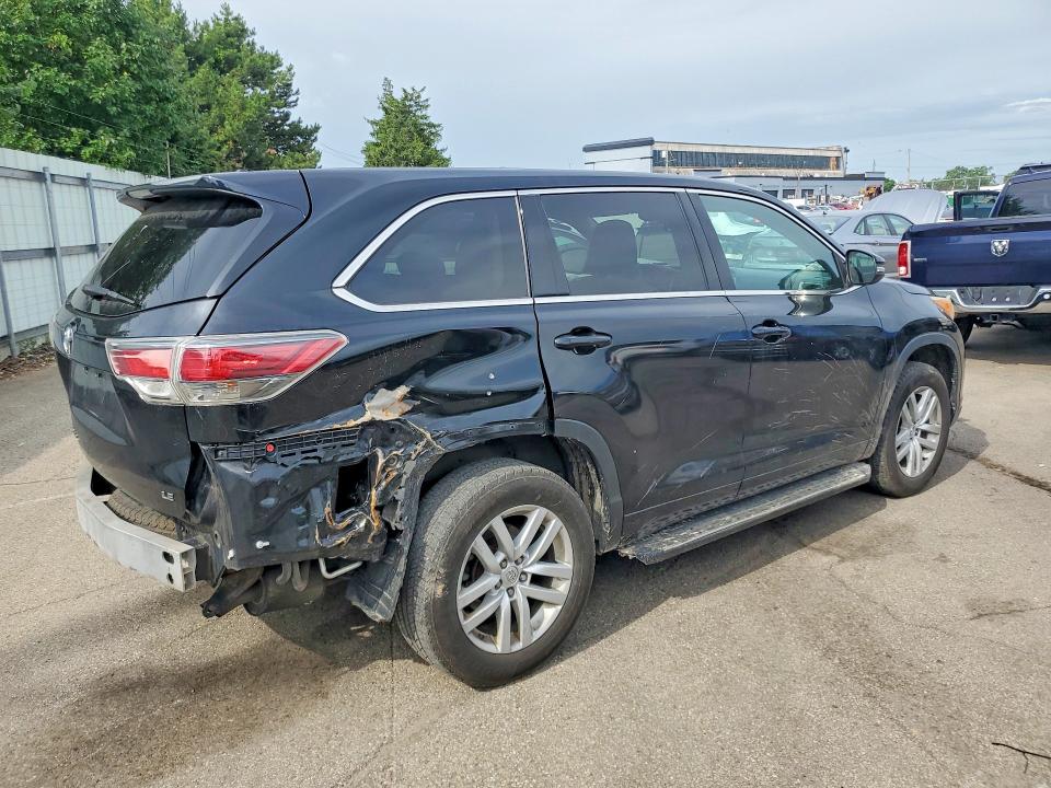 Photo 3 from auction – 2014 TOYOTA HIGHLANDER with VIN 5TDZARFH0ES007797