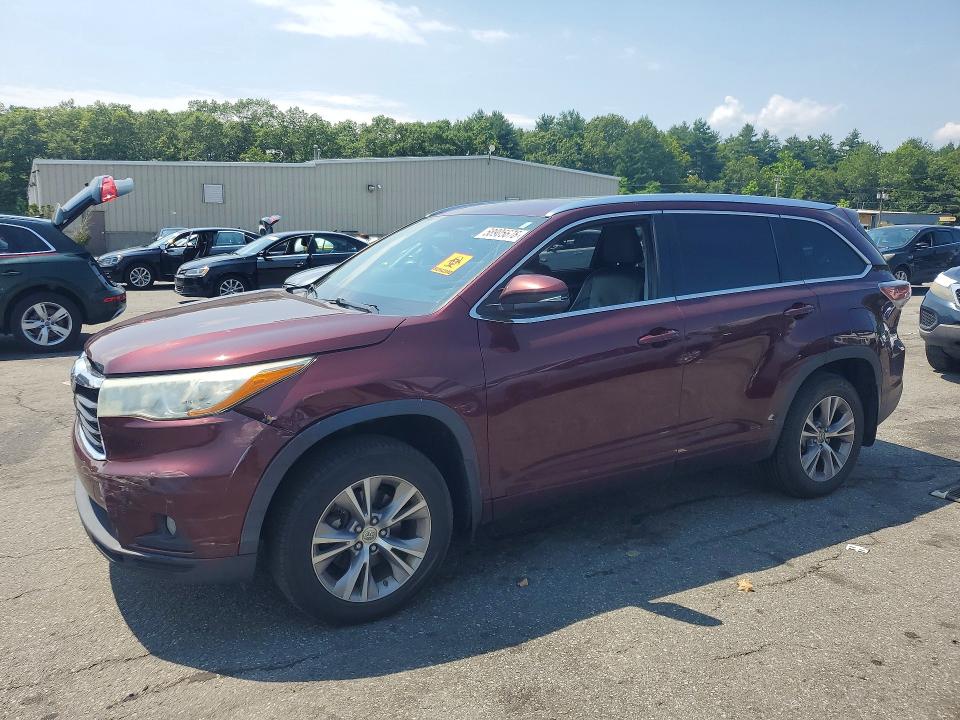 TOYOTA HIGHLANDER 2015 con VIN 5TDJKRFH6FS131083 - Foto de la subasta
