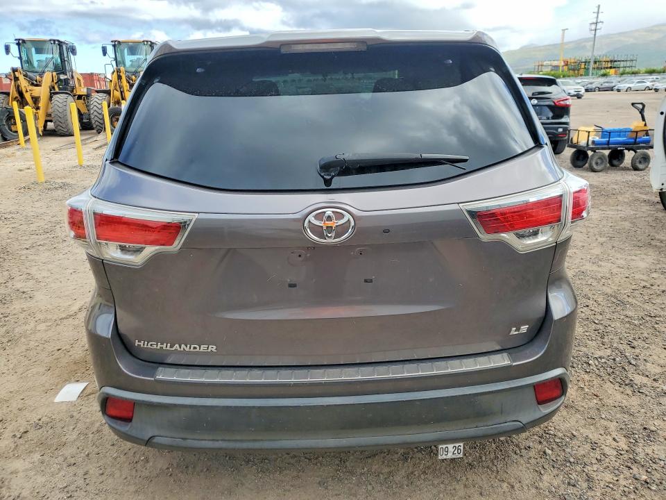 Photo 6 from auction – 2014 TOYOTA HIGHLANDER with VIN 5TDZKRFH3ES037499