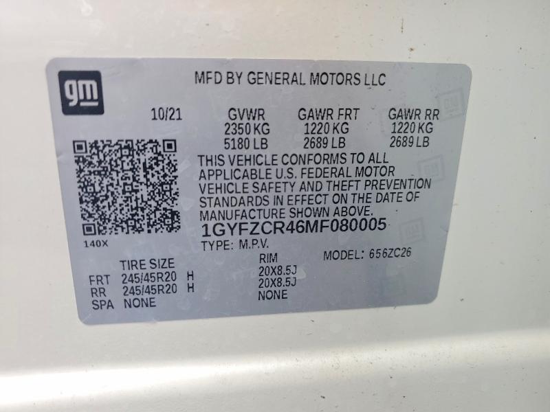 Photo 14 from auction – 2021 CADILLAC XT4 with VIN 1GYFZCR46MF080005