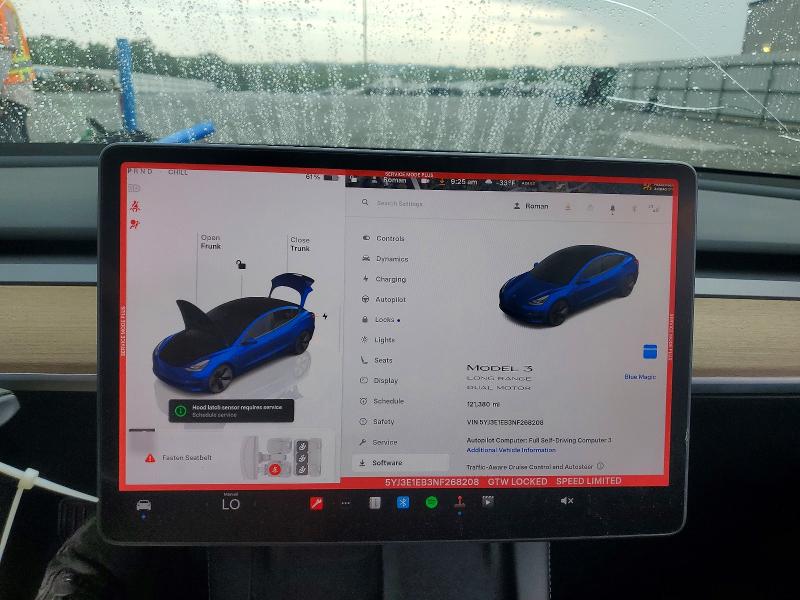 Photo 9 from auction – 2022 TESLA MODEL 3 with VIN 5YJ3E1EB3NF268208