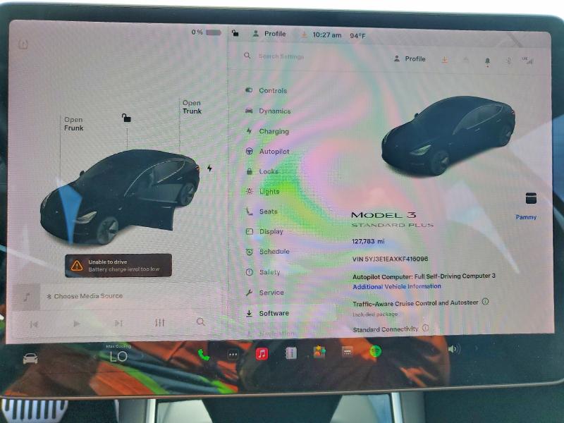 Photo 9 from auction – 2019 TESLA MODEL 3 with VIN 5YJ3E1EAXKF416096