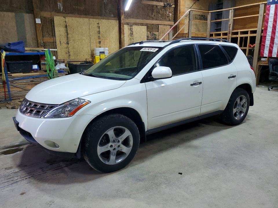 NISSAN MURANO 2004 with VIN JN8AZ08WX4W304110 - Photo from auction