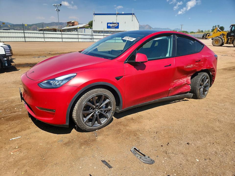 TESLA MODEL Y 2021 with VIN 5YJYGDEE3MF129674 - Photo from auction