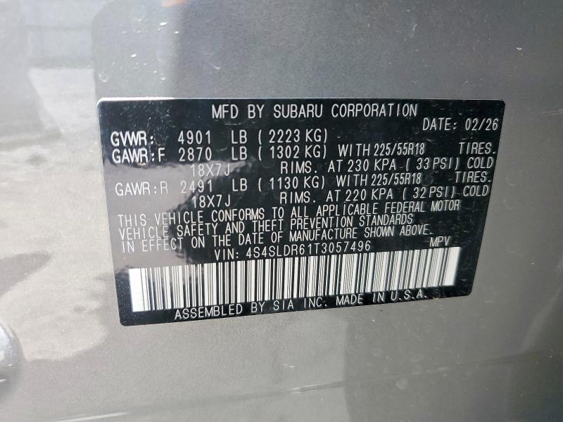 Photo 14 from auction – 2026 SUBARU FORESTER with VIN 4S4SLDR61T3057496