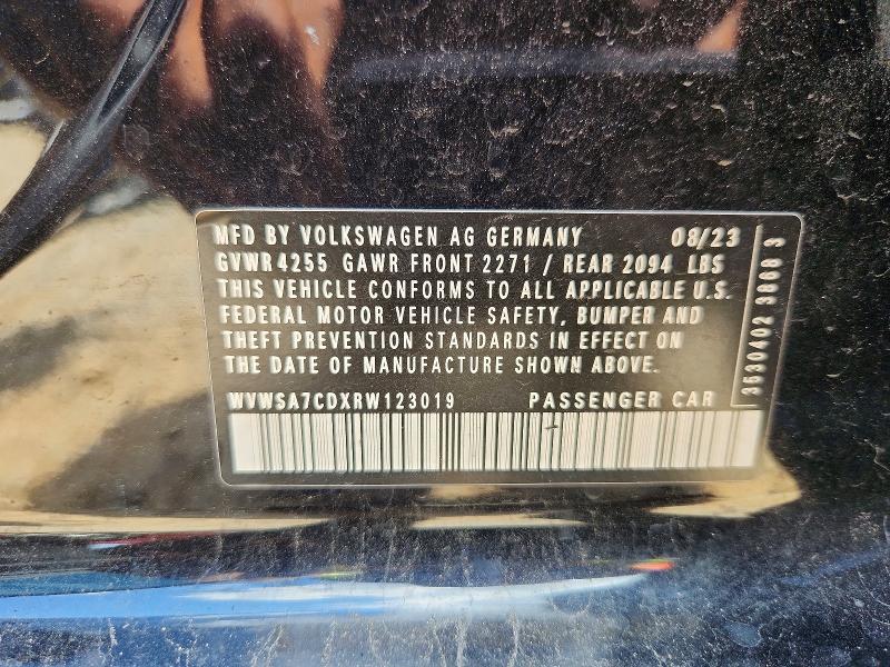 Photo 14 from auction – 2024 VOLKSWAGEN GTI with VIN WVWSA7CDXRW123019