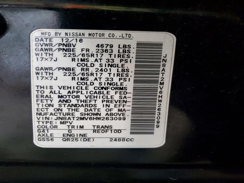 Photo 14 from auction – 2017 NISSAN ROGUE with VIN JN8AT2MV6HW263099