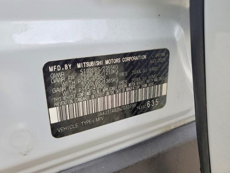 Photo 14 from auction – 2022 MITSUBISHI OUTLANDER with VIN JA4J3TA82NZ032298