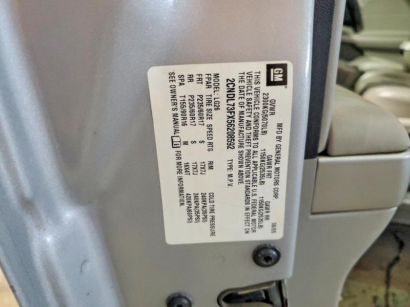 Photo 14 from auction – 2005 CHEVROLET EQUINOX with VIN 2CNDL73FX56208592