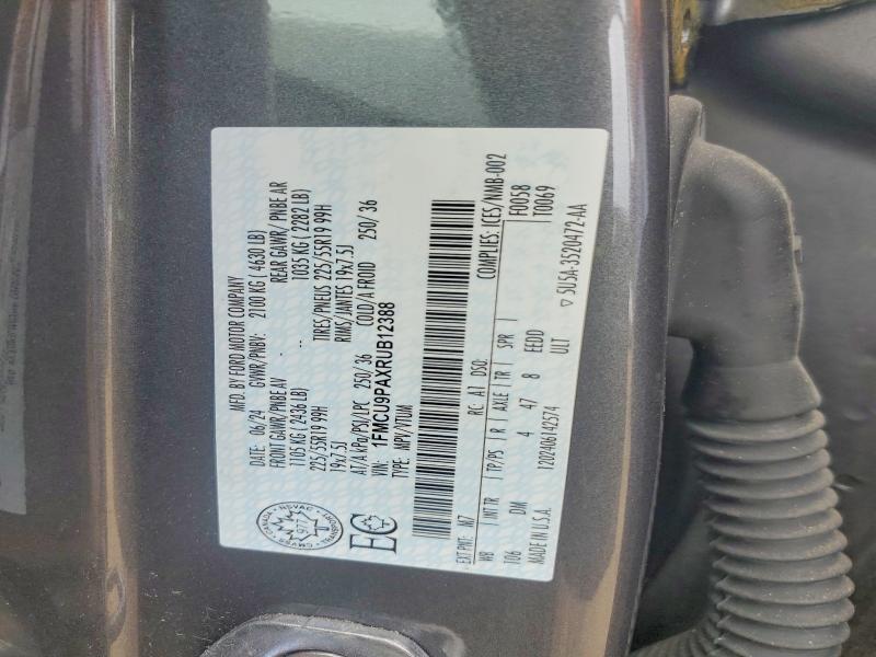 Photo 14 from auction – 2024 FORD ESCAPE with VIN 1FMCU9PAXRUB12388